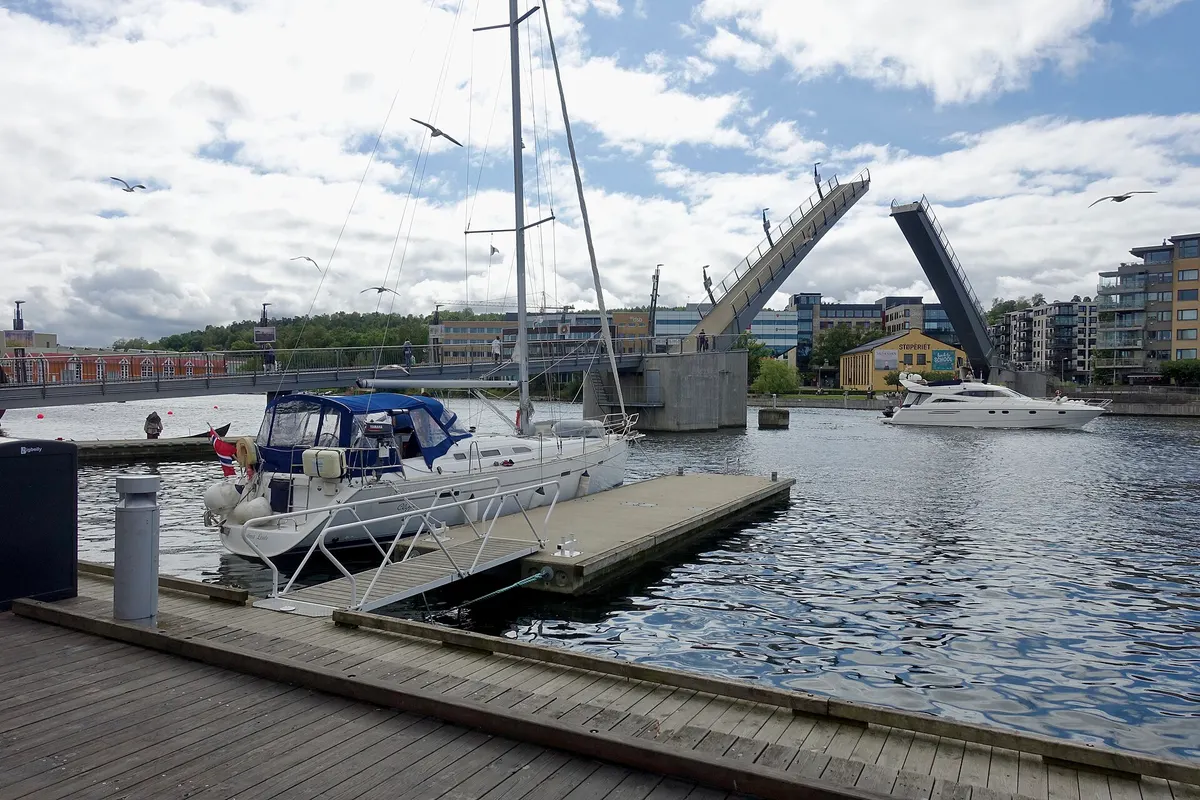 Brygge og båthavn i Tønsberg-området