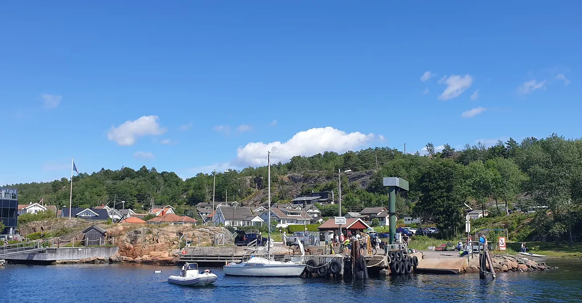 Brygge og båthavn i Tønsberg-området